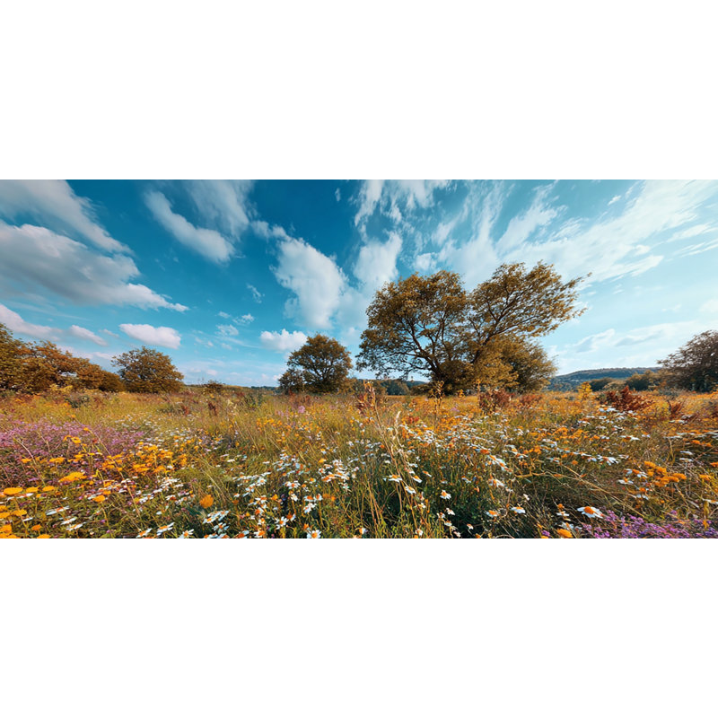 Art mural sur toile Meadow Skies, H 20 po x l 40 po