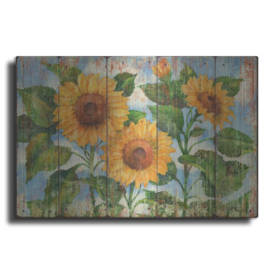 Luxe Summer Art «Summer Sunflowers - Distress» par «Summer Sunflowers - Distress» par Paul Brent