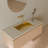 Badeloft 23.6" x 16.5" Stainless Steel Undermount Bathroom Sink ES-UB-04-L-BG in Brushed Gold-99358761