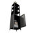 BLACK  Storage Tall Slim Cabinet With Shutter Door And 3 Tier Shelves, Freestanding Linen Tower Cabinet For Living Room, Kitchen, Bathroom Organizer, Natural Bamboo-1453031348