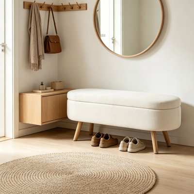 Banc de rangement rembourré Boucle