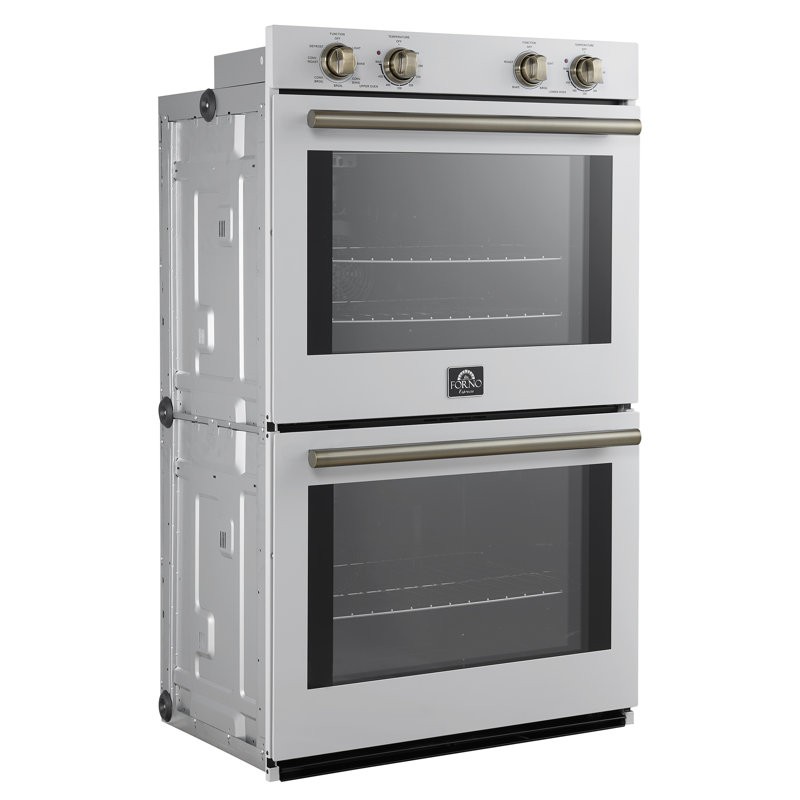 Vomero Double Wall Oven, White/Silver