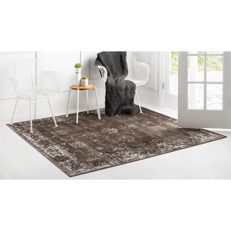 Brandt Floral Indoor Rug, Square 7'10", No