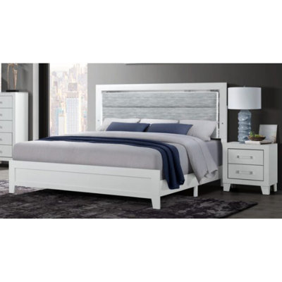 Très grande tête de lit tapissier avec éclairage DEL, blanc et très grand, l 84,66 po x H 54,08 po avec finition élégante, détails en acrylique, 77,77 po P, 54,08 H, poids 101,01 lb