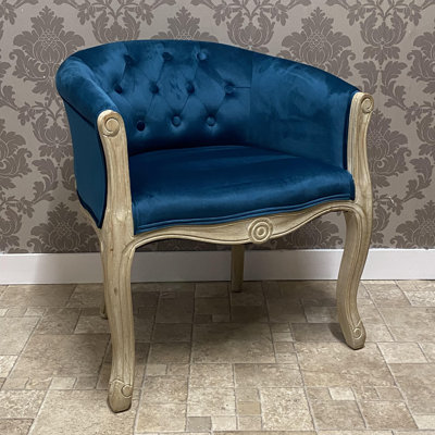 Tamia 45cm H Velvet Upholstered Upholstered Back Armchair