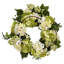 Faux Hydrangea Plastic 22'' Wreath