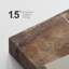 Style Mid-Century brun foncé, formes abstraites neutres, grand cadre rustique, décor minimaliste M21-101791651-101791655