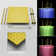 Fontana Gold Finish Square Multi-Color LED Rain Shower System with Ceiling Mount and Body Jets