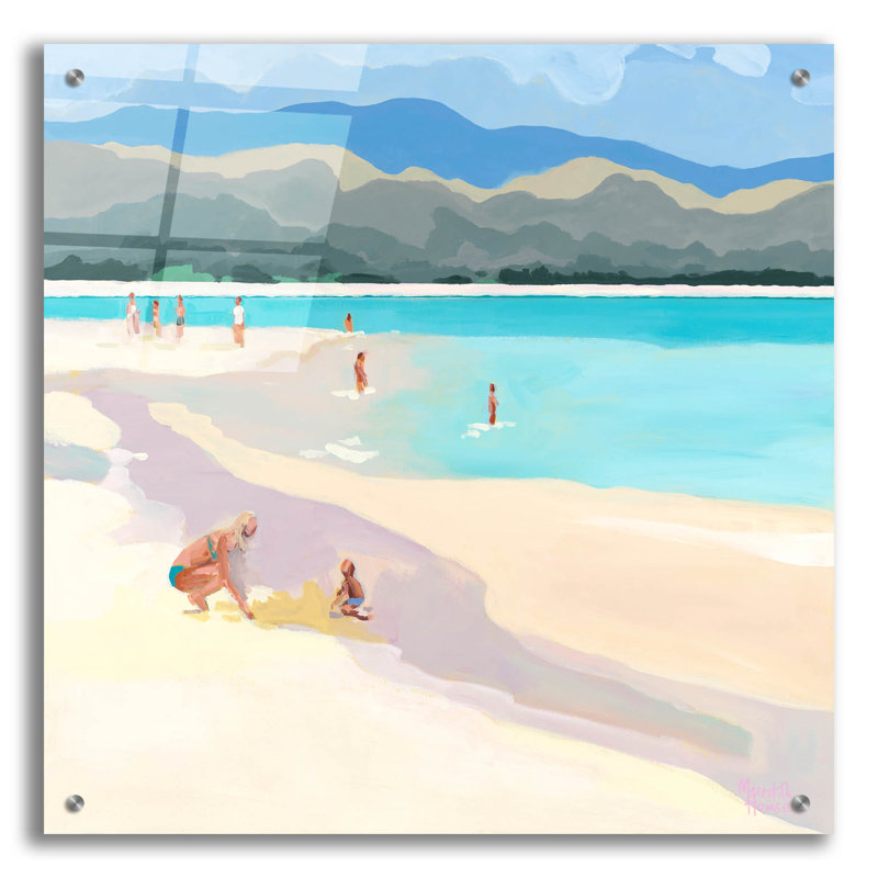 Art mural en verre épique «Mother & Child» par Meredith Howse, 24 po x 24 po, H 24 po x l 24 po