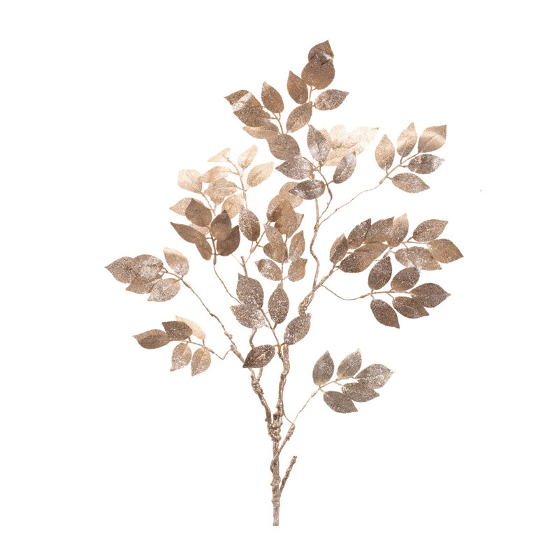 Glittered Leaf Spray (Set of 6)