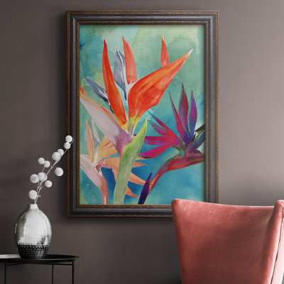 «Vivid Birds of Paradise I», reproduction d'art sur toile