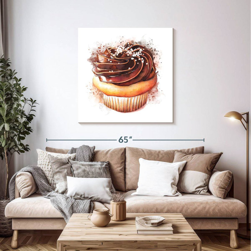 Petit gâteau aquarelle Yarlin, H 39 po x l 39 po