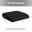 Coussin de siège Mind Reader Air-Cloud, support ergonomique pour la posture, soulagement de la pression et réduction de la douleur, portable avec housse lavable, mousse à mémoire de forme, L 18 po x l 17,5 po x H 3 po, noir
