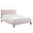 Modway Phillipa Performance Velvet Platform Bed-942005503-942005502