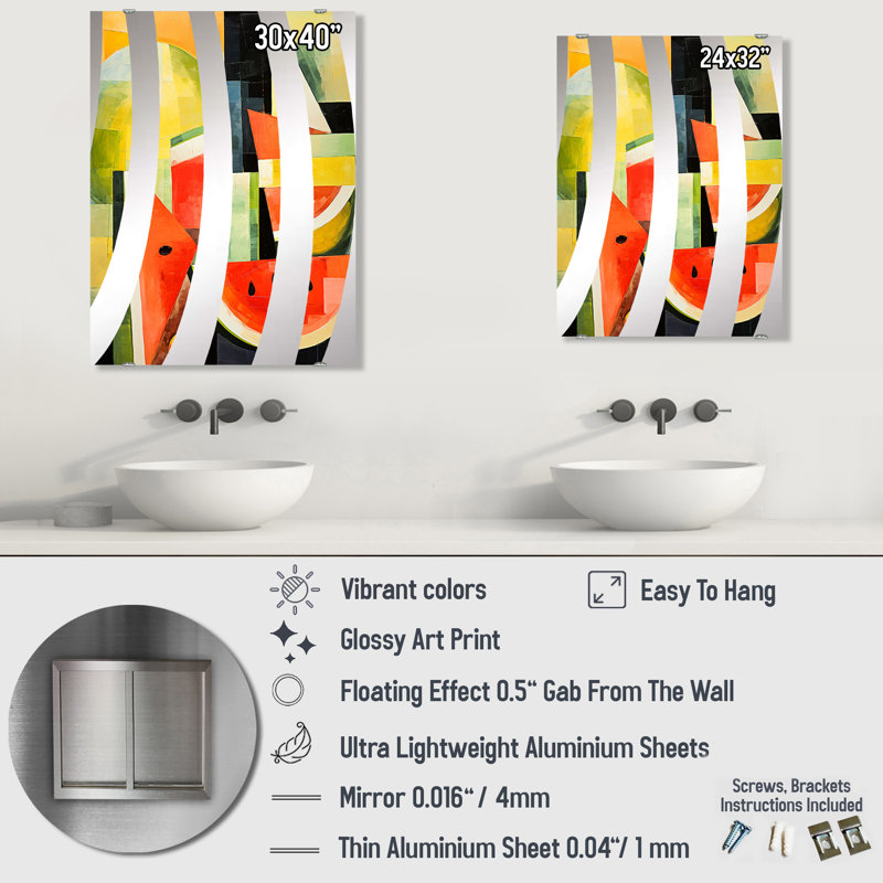 Baltcom - Miroir mural, 32 po x 24 po