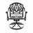 7-Piece All-Weather Cast Aluminum Dining Set, Include 6 Swivel Chairs And 47.24" Round Table With Frame-371247527
