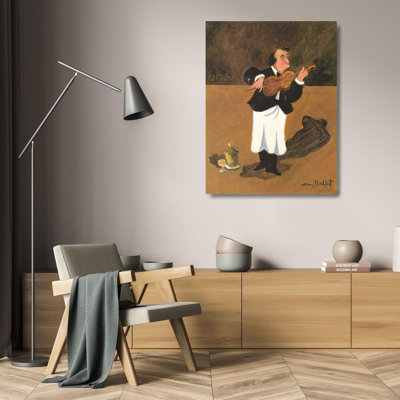 Violoniste avec champagne MCG-B1497