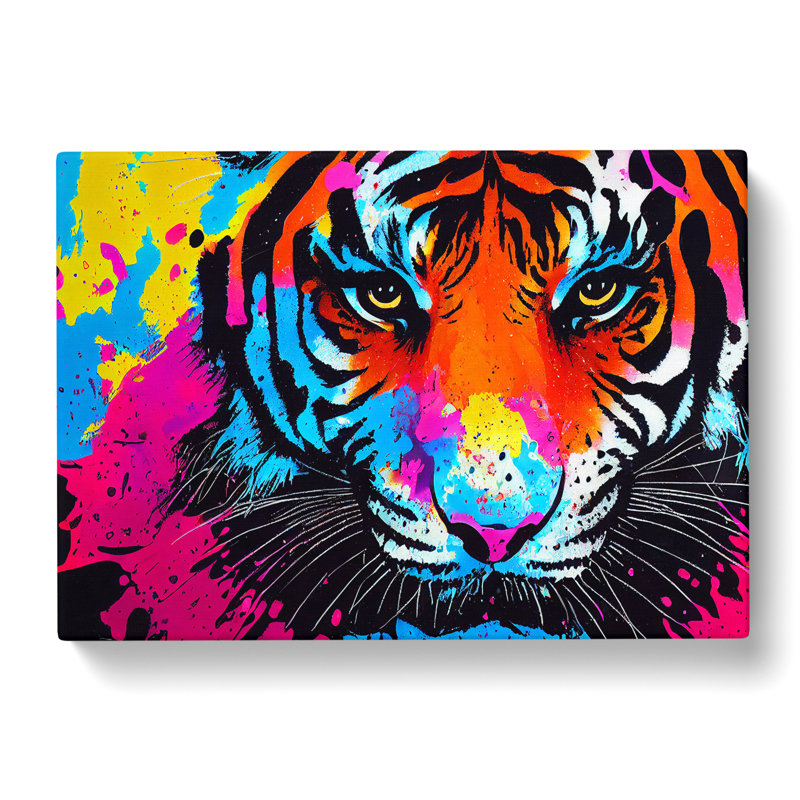 Tiger Splash Vol.6 Abstract - Wrapped Canvas, 40cm H x 60cm W x 3cm D