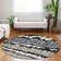 Premium Machine Washable Prisco Black Rug