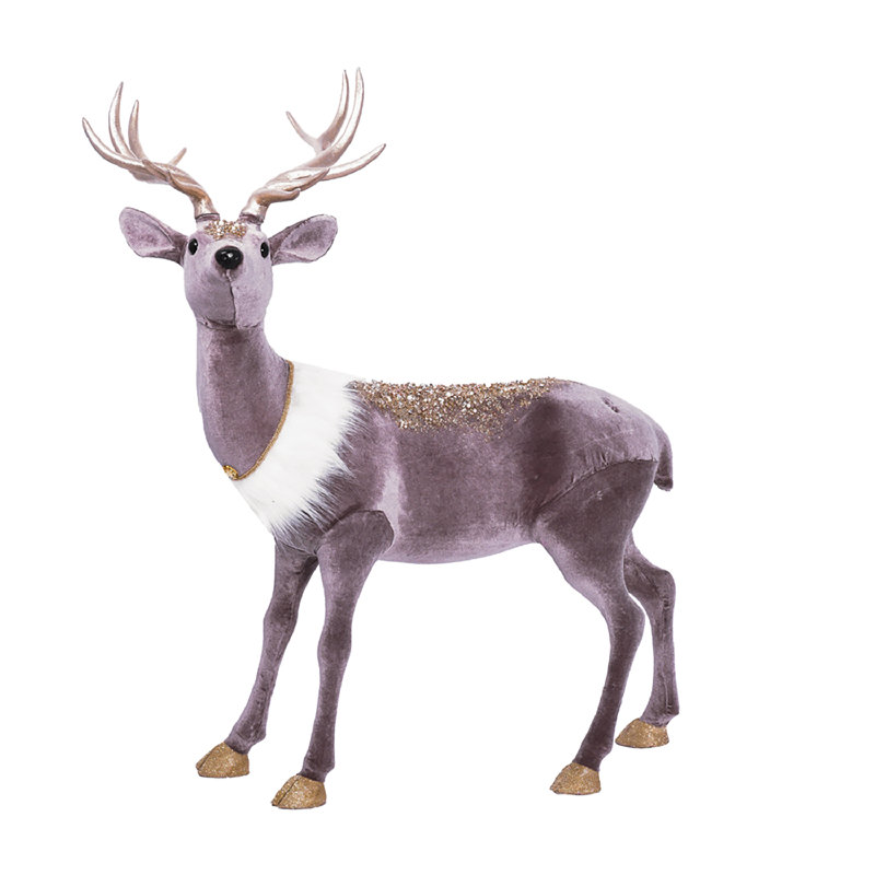 Christmas Deer Stuffed Holiday Accent