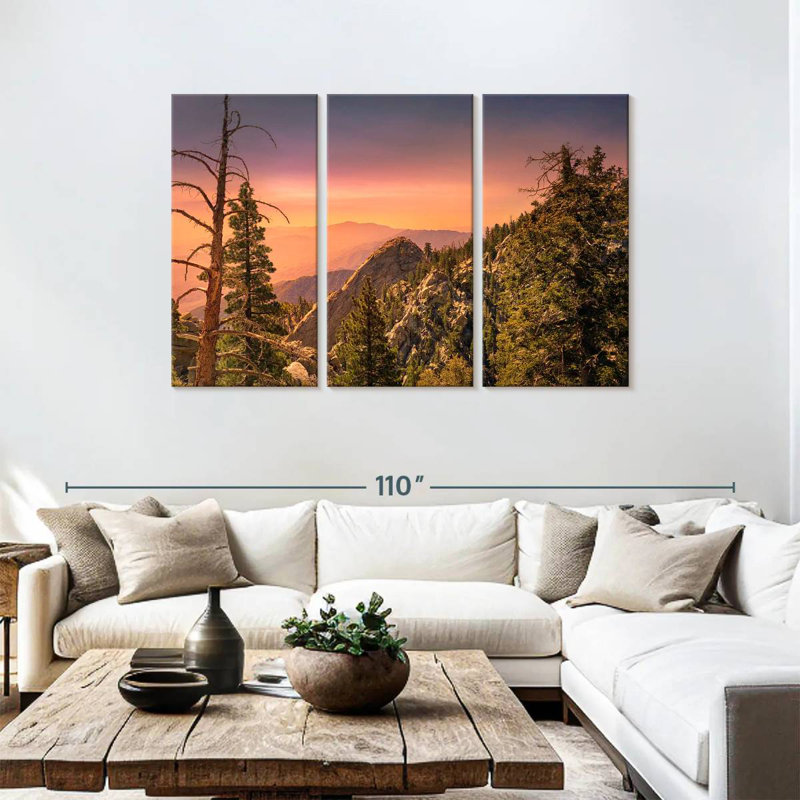Alvord, coucher de soleil sur le parc San Jacinto, H 48 po x l 74 po