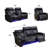 83.5" Luxury Power Reclining Sofa With LED Lights, Quilted Design & Cup Holders – Black