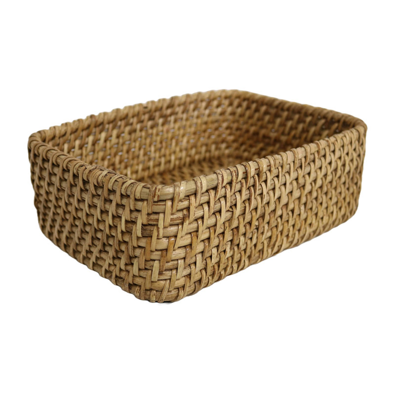 Plateau moyen en rotin 9 po Home & Manor