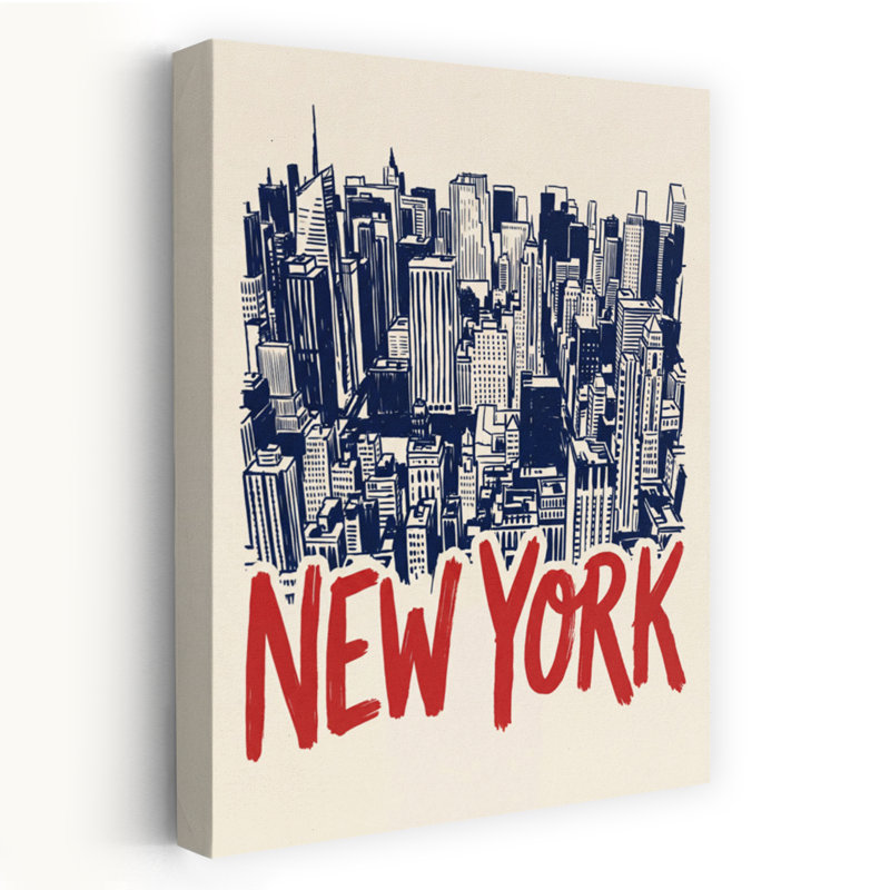 Contemporary Art Contemporary City Wall Art 1 Piece Wrapped Canvas Wall Art, 152.4 cm H x 101.6 cm W
