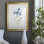 «Blue Blossom Botanical II» - peinture encadrée-603767723-603767725