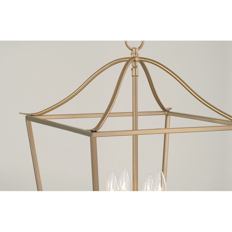 Luminaire suspendu 4 lumières Heidrun, Laiton mat