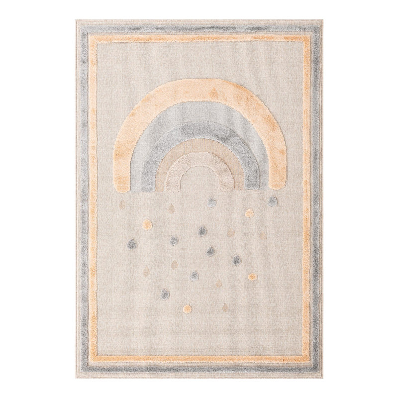 Unique Loom Prismatic Whimsy Kids Rug, Rectangle 5'1" x 7'1"