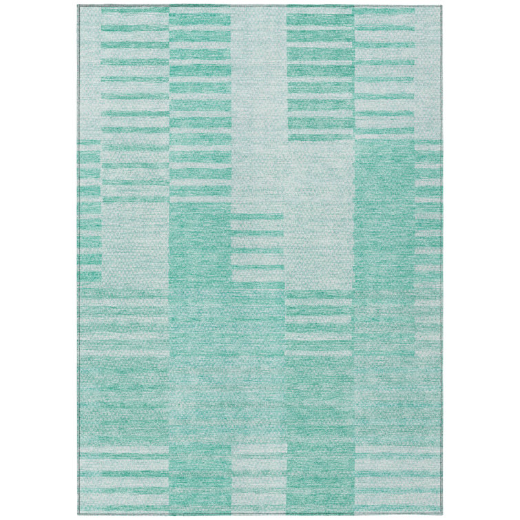 Granier Washable Striped Indoor / Outdoor Rug