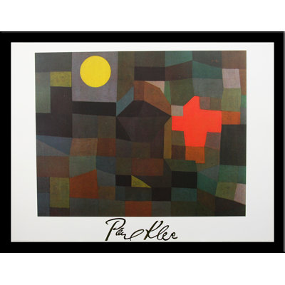 Museum Masters 'Incendio Sotto La Luna Piena, 1933' by Paul Klee Framed Painting Print, 24x32