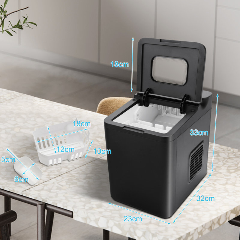 Airina Countertop Ice Cube Making Machine, Black