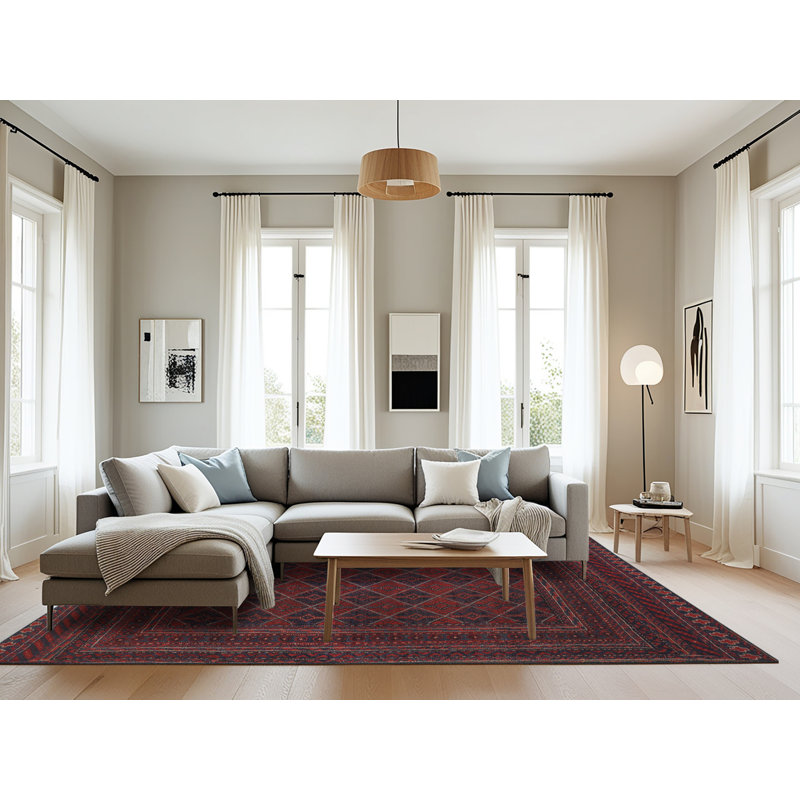 Tapis brun Southwestern, Rectangle 8 pi x 12 pi