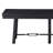 Black 6-Piece Rectangular Trestle Dining Table Set