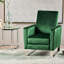 Fauteuil inclinable Arvin à dossier bas et pieds hauts en métal-577890368