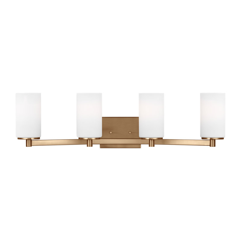Hettinger Four Light Wall / Bath from Generation Lighting , Satin Brass