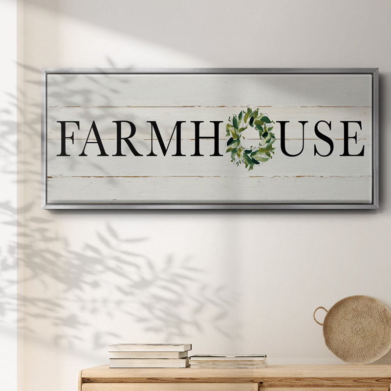 Farmhouse- Framed Canvas, 20" H x 50" W