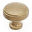 Poignée champignon Piper - Bouton d'armoire de 1-1 / 4 po de diamètre bronze champagne - Quincaillerie de style Mid-Century pour tiroirs et armoires-90855635