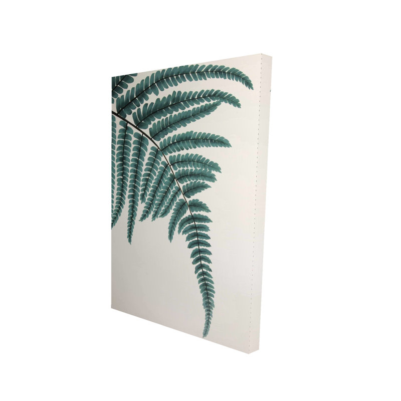 Fougère - Toile verte botanique pour la décoration intérieure | Inspiré de la nature, H 8 po x l 8 po