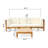Acacia 3 - Person Patio Conversation Set with Cushions-1235358750