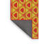 Tapis orange/rouge tissé à la machine-715715466