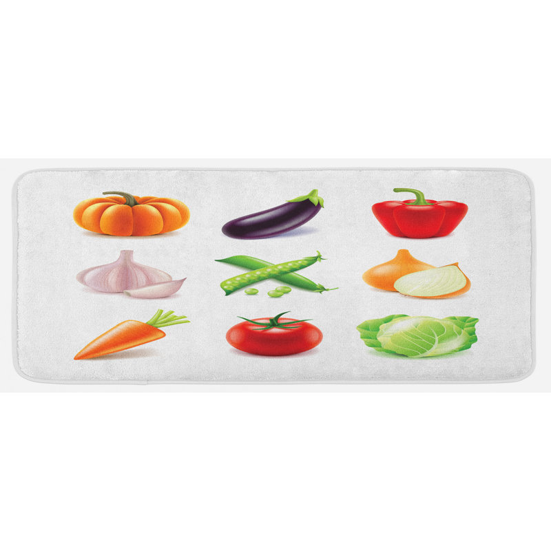 Tapis de cuisine à légumes