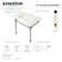 Monarch Ceramic Rectangular Console Bathroom Sink with Overflow