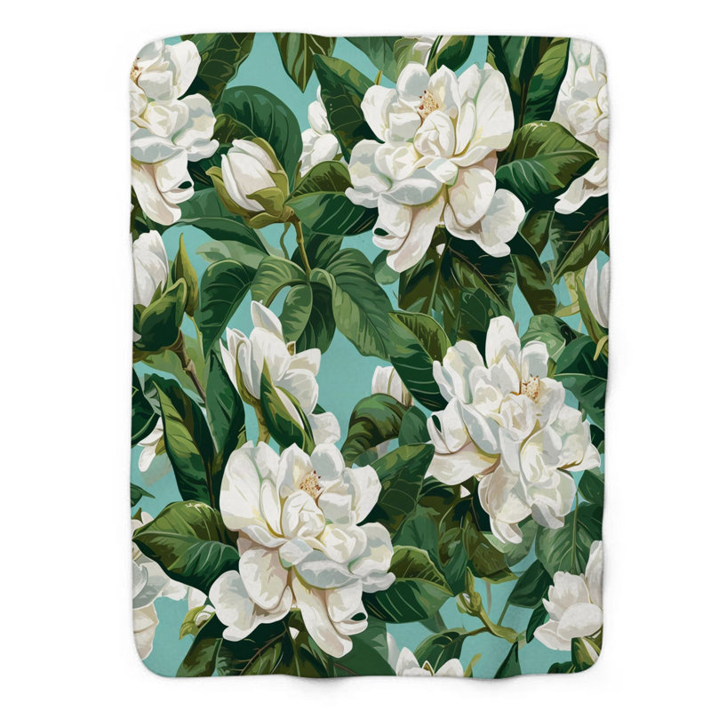 Bouquet de gardénia blanc - 1 pièce Sherpa Premium, Jeté