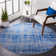Riebe Abstract Blue/Silver Area Rug