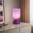 9" Modern Glass Table Lamp with E12 Base & In-Line On/Off Switch – Compact Accent Lighting for Bedroom or Living Room-1946501668