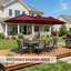 15 pi Double parasol solaire de patio-785967801