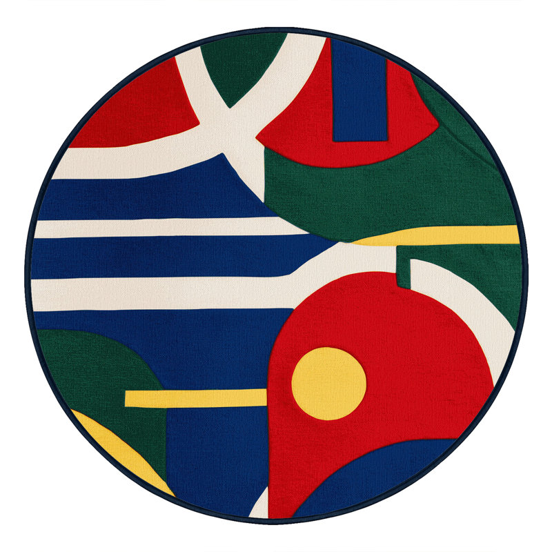 Cheerful Sway Rug, Round 7'